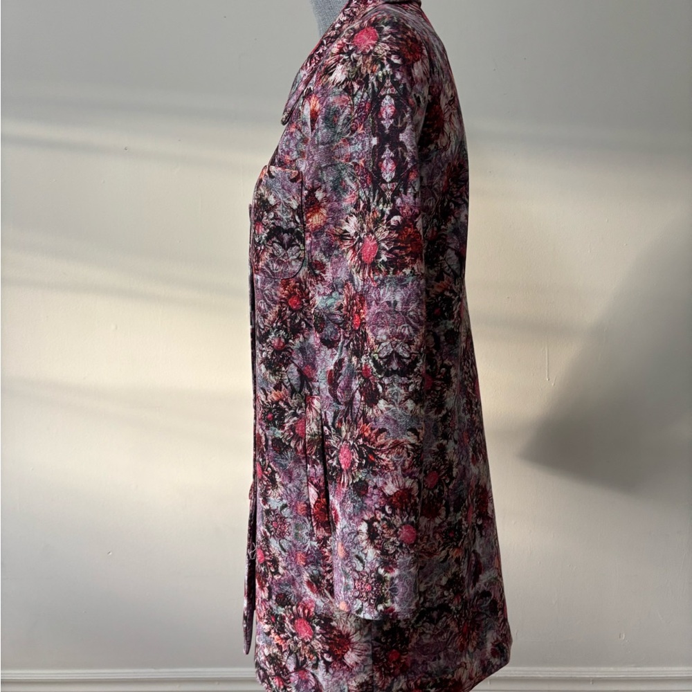 Floral Women's Coat - Picture 4 of 8
